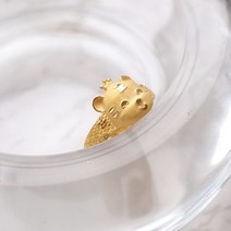 리쥬샵 순금 호랑이 돌반지 24k 반돈 1.875g/ 1돈 3.75g 호랑이띠 조카 손주 첫돌 백일 아기반지