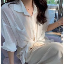 라이프랩 여성 루즈핏 데일리 블라우스 셔츠