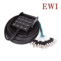 EWI PSX-12 교회 행사 렌탈용 12채널 XLR 캐논 멀티케이블 멀티박스, 30M