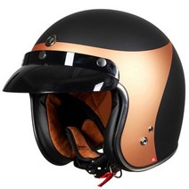 레트로헬멧 오픈 페이스 빈티지 제트 오토바이 헬멧 모토크로스 모터사이클 레이싱 안전모, 11 11