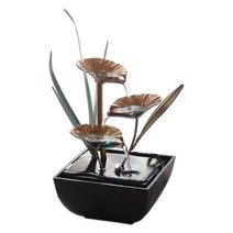 실내 분수 폭포 미니분수 분수대 인테리어 로비 식당 학원 학교물 feng shui fortune lotus fountain wheel desktop water storm for, 나는 플러그