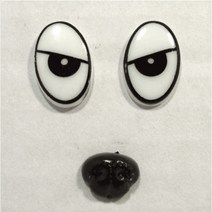 핸디몰 인형눈코(A형.B형.C형)DIY재료, B형