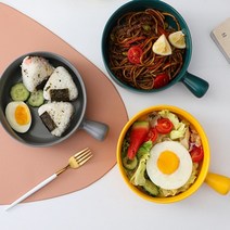 세라믹 손잡이 볼 북유럽스타일 그릇, 네이비