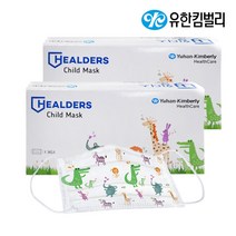 유한킴벌리 힐더스 어린이 마스크 36매x2박스(총72매), 단품, 단품