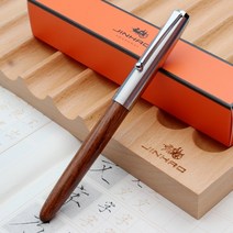 Jinhao 나무 만년필 0.38/0.5/0.8mm 이리듐 벌펜 필기구 깃털 평행 펜 사무실 학교 미술 용품 스타일로, [01] 0.38mm, [01] tao