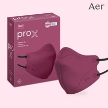 AER PRO-X 아에르 프로 엑스 새부리형 컬러마스크 (10개), 버건디