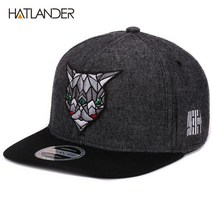 독특한 인싸템 래퍼 스냅백 힙합 모자 Hatlander 3d 악마 눈 야구 레트로 고라스 planas chapeau 플랫 빌 스냅 백 캡 남성 여성 남여