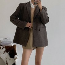 초부 베이직 울 헤링본 자켓 (2color)