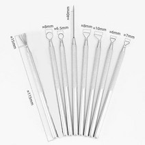 도예도구 도자기도예도구 세라믹도예도구도자기 세부 조각 도구 폴리머 클레이 모델링 DIY 브러시 케이크, [03] Pottery tools-8PCS
