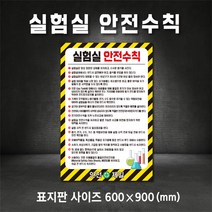 실험실 안전수칙 표지판 산업안전표지 (주문제작가능), 400×600, 철판