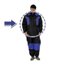 상의 방수 방한복 우비 우의 등산 낚시복 AJ-30012, L(95)