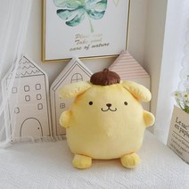 기념일선물 대형인형일본 정품 sanrio Pom Purin 앉은 큰 귀여운 플러시 장난감 인형 베개 선물 카와이 상, 01 48cm_01 32cm