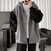 하드쉘자켓 따뜻한 비 재킷 남성 패션 간단한 위장 포켓 카디건 지퍼 하드 쉘 양털 재킷 크고 키가 큰