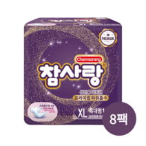 참사랑 기저귀 파워흡수 밴드형 특대형 10매x8팩 성인기저귀