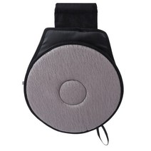카니발회전시트 회전식 자동차 운전석 쿠션 패드 보호 베개 차량 커버 보호대, [06] Grey