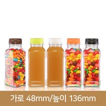 페트병 플라스틱병 사각쥬스페트 200ml(A) 35파이, 검정, 1개