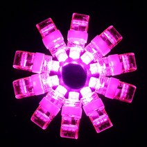 생일 크리스마스 용품 야광 형광 LED 손가락 반지 조명 네온 글로우 다크 호의 빛 장난감 결혼식 새해 10/20/50/100 개, [04] 100 Pcs, [04] Pink Lights