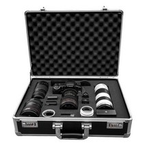 카메라 드론 전자장비 가방 방습 충격완화 스폰지, 기계 2대와 거울 3대 블랙 코드 잠금 장치 14L