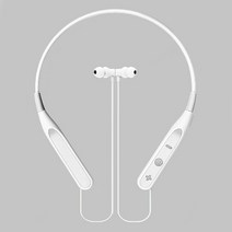 엑티몬 H500 넥밴드 블루투스 5.0 이어폰, 화이트