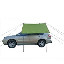 SUV 차박 도킹텐트 쏘렌토 스타렉스 차량용 카쉘터, 카키(소)(설치소품 포함) 300x150cm