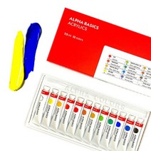 알파 학생용 아크릴물감 7.5ml 12색
