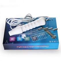 피부 EMS 고주파 얼굴 전극 유리 튜브 여드름 지팡이 스킨 케어 스팟 리무버 스파 기계, 02 UK   PLUG