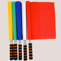 또렷한 청기백기 깃발춤 가이드깃발 인솔자깃발 응원 미니, 레드, 1개