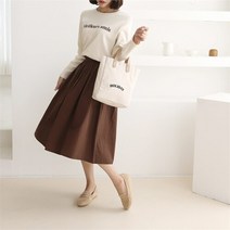 셀러허브 여성패션 [oshu] 여성 여름 꾸안꾸 베이직 대학생 캠퍼스룩 롱스커트