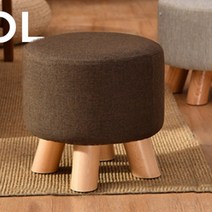 원형 스툴의자 화장대 아이방 쇼파 스툴 보조 디자인 소파 원목 간이 패브릭 이케아 의자, 그린
