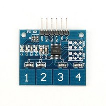 TTP223 MPR121 V12 디지털 스위치 터치 모듈 arduino용 4 8 채널 정전 용량 센서, 06 빨간