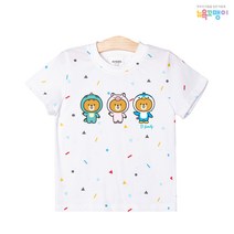 뉴욕꼬맹이 B패밀리 반팔티(색종이) Y037