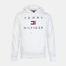 타미힐피거 남성용 로고 후드티셔츠 78J3820 110 화이트