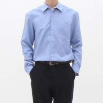 더셔츠스튜디오 루즈핏 샴브레이 솔리드 셔츠