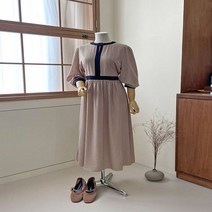 오슈 가을 테잎 블핑 편한 코디쉬운 무드있는 롱원피스