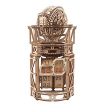 3D입체퍼즐 유기어스 투르비용 테이블 시계 목제 모형, 단품