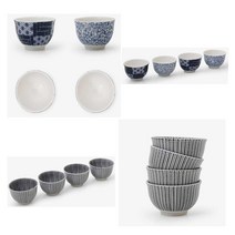 일상일삼 도자기 술잔 3종, 블랙라인 술잔