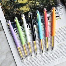3way Topic Pen (블랙-형광핑크-형광옐로우 3색심) 형광펜 데코펜, purple
