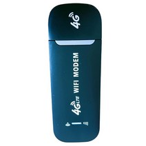 유심 라우터 이동식 와이파이 인터넷 에그 데이터 차량용 데스크탑 pc용 4g lte usb 모뎀 동글 범용 무선, 검은색