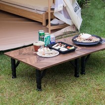 [천삼백케이] [텐스페이스] 소피드메종 페페 12인용 혼밥혼술 다용도 접이식테이블 PE032, 멀바우