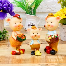 BnH 돼지 장식소품 인테리어소품 예쁜소품 DM_708C, 단품