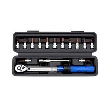 토크렌치 프리셋 토크 렌치 세트 1/4 quot2-24Nm 자전거 알렌 키 도구 소켓 스패너 키트 사이클링 수리 자전거용 공구 전기공구, [01] As shown