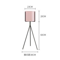 고급 화분 커버 철제 스탠드 인테리어 원형 삼바리 받침 다육이 난 분재 가드닝, 핑크 높이 80 cm L