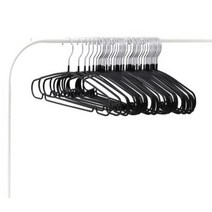 홈앤하우스 모노 논슬립 라운딩 옷걸이, 블랙, 30개입