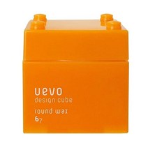 uevo 디자인 큐브 원형 왁스 2.8온스(80g) 오렌지 2.8온스(80g) x 80