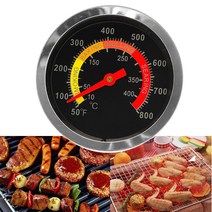 온도계 가정용 조리용 새로운 스테인레스 스틸 바베큐 스모커 그릴 온도계 게이지 섭씨 10-400 도