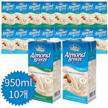 아몬드브리즈 오리지널 언스위트 950ml x 10팩 식물성, 언스위트-10개