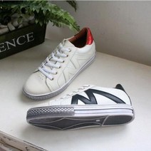 acontizo 여성운동화 천연가죽 스니커즈, 레드+240