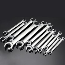만능 파이프렌치 몽키 스패너 1 조각 6*8-24*27mm 특수 오픈 엔드 렌치 메트릭 더블 플레어 너트 오일 파이프 금속 튜빙 자동 복구 도구, 11 22x24MM