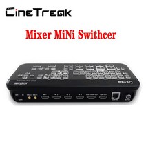 inetrek-믹서 미니 FHD 멀티 포맷 비디오 믹서 스위처 4-H HDMI 호환 라이브 스트리밍 제어판 Vmix os, 01 Mixer MiNi