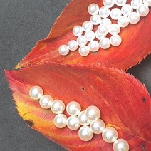 고광택 무구멍진주알 5mm 6mm 7mm 8mm악세사리부자재 수공예재료, 8mm(화이트)80g